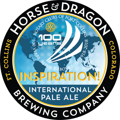 Inspiration Ale logo (Rotary of FoCo 100 year celebration)