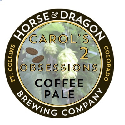 Carol's 2 Obsessions Coffee Pale logo.