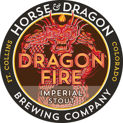 Dragonfire Imperial Stout logo.