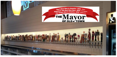 The Mayor of Old Town bar with 100 taps.