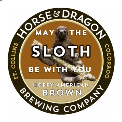 May the Sloth Be With You beer logo