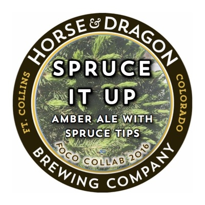 Spruce It Up Amber Ale with Spruce Tips logo.