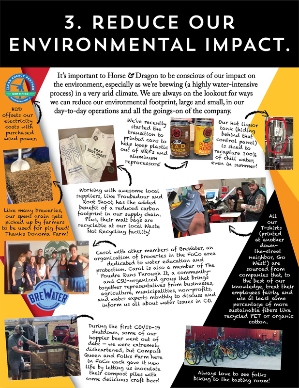 Information and pictures about our efforts to reduce our environmental footprint.  Please feel free to call us at 970-689-8848 with any questions.