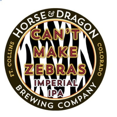 Can't Make Zebras Imperial IPA logo