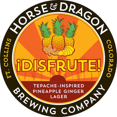 Disfrute! Pineapple-Ginger Lager logo.