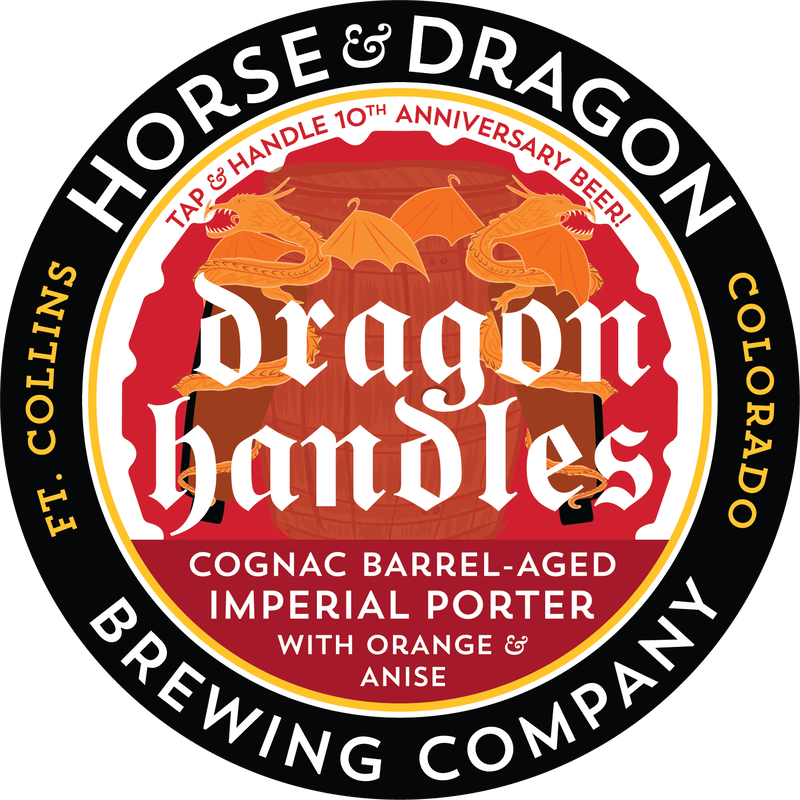Dragon Handles cognac barrel-aged Imperial Porter logo