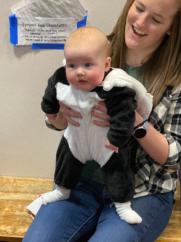 Baby in panda costume