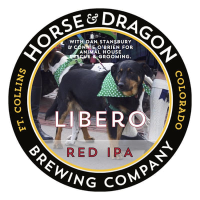 Libero red IPA logo (for Animal House Rescue)