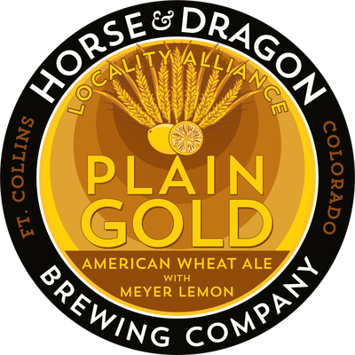 Plain Gold American wheat ale logo