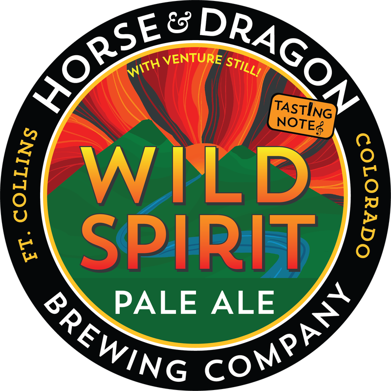 Wild Spirit Pale Ale logo for beer made with Venture Still band.