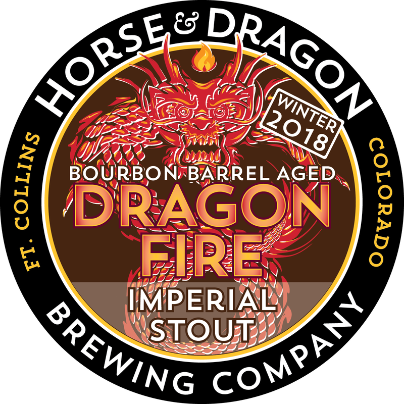 Barrel-aged Dragonfire Imperial Stout logo (2018)